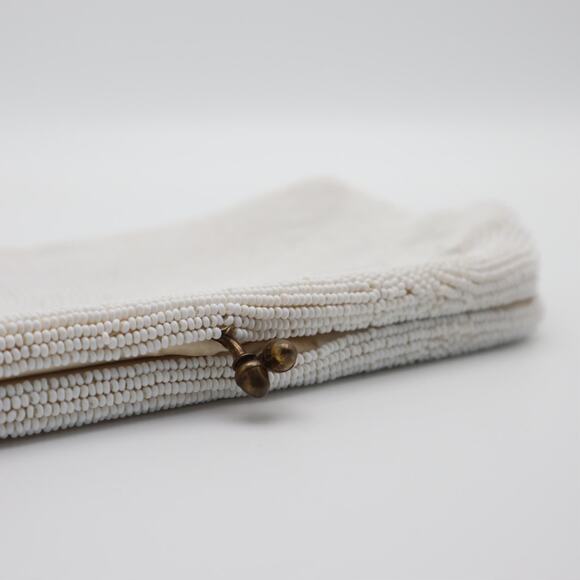 Saks Fifth Avenue Vintage 50's Beaded Coin Purse Clutch - Picture 7 of 8